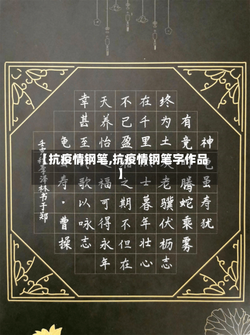 【抗疫情钢笔,抗疫情钢笔字作品】-第3张图片