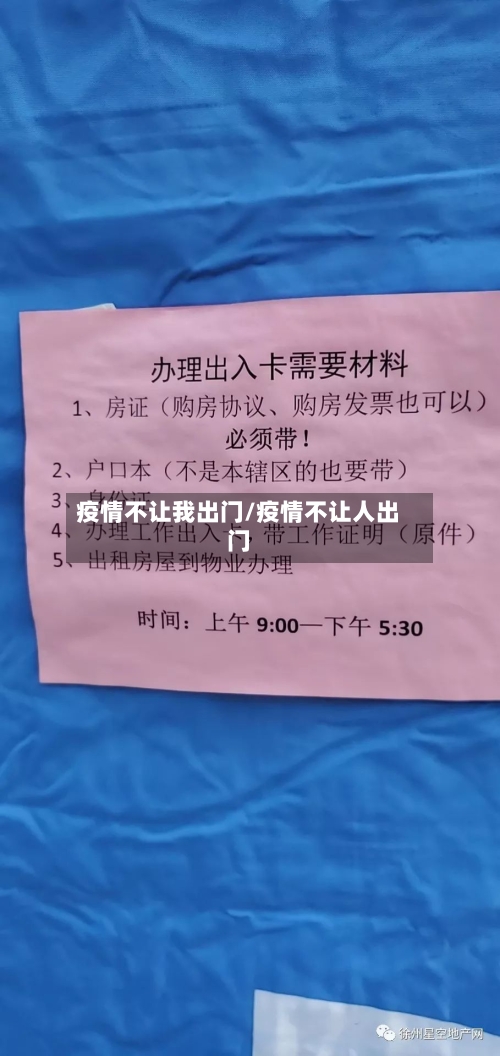 疫情不让我出门/疫情不让人出门