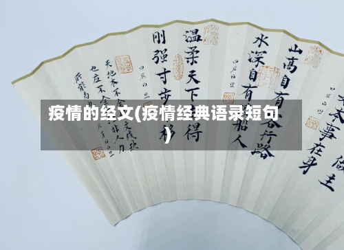 疫情的经文(疫情经典语录短句)
