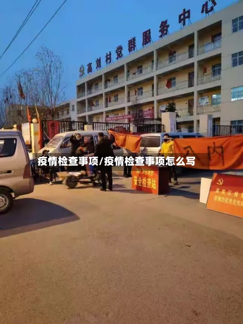 疫情检查事项/疫情检查事项怎么写